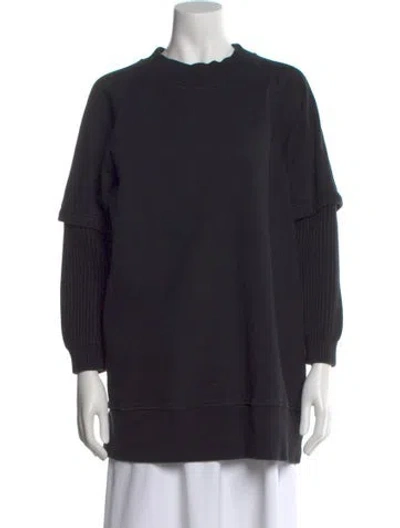 Pre-owned Mm6 Maison Margiela Mock Neck Sweater In Black