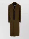 Mm6 Maison Margiela Mud Polyester Coat Back Vent