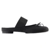 Mm6 Maison Margiela Mm6 By Maison Margiela Black Ballerina Shoes Logo In Black