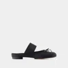 Mm6 Maison Margiela Mm6 By Maison Margiela Black Ballerina Shoes Logo In Black