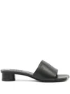 Mm6 Maison Margiela Mules With Numerical Graphics In Black