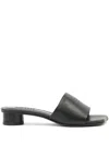 Mm6 Maison Margiela Mules With Numerical Graphics In Black