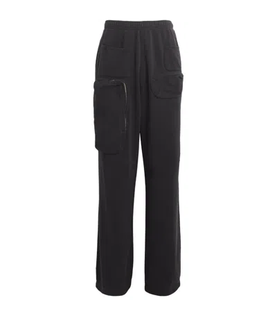 Mm6 Maison Margiela Numbers-motif Track Pants In Black