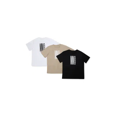 Mm6 Maison Margiela Kids' Logo-print T-shirt In Multicolor
