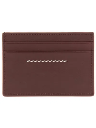 Mm6 Maison Margiela Multicolour Leather Wallets In Brown