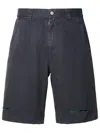 MM6 MAISON MARGIELA MM6 MAISON MARGIELA NAVY COTTON BERMUDA SHORTS