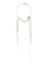 Mm6 Maison Margiela Mm6 By Maison Margiela Dangle Necklace With Faux-pearl Accents