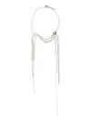 Mm6 Maison Margiela Mm6 By Maison Margiela Dangle Necklace With Faux-pearl Accents