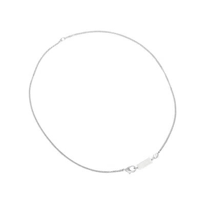 Pre-owned Mm6 Maison Margiela Necklace 'burattato' | Silver | Men's Size Onesize