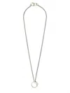 Mm6 Maison Margiela Mm6 By Maison Margiela Brass Necklace With Ring Pendant