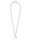 Mm6 Maison Margiela Mm6 By Maison Margiela Brass Necklace With Ring Pendant
