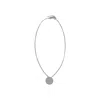 Mm6 Maison Margiela Necklace With Round Plaque In Silver