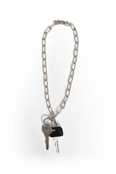 Mm6 Maison Margiela Necklaces In Silver