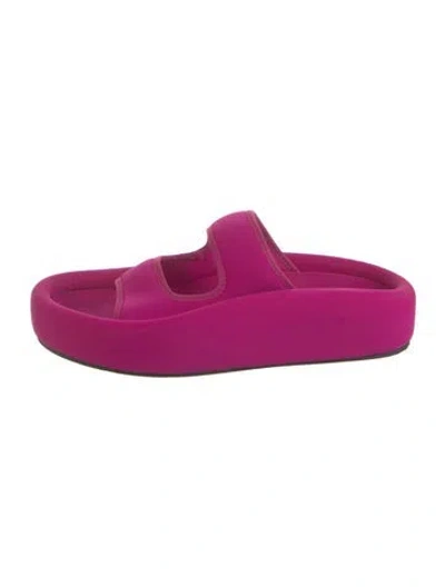 Pre-owned Mm6 Maison Margiela Neoprene Slides In Pink