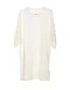 Mm6 Maison Margiela Net Long Sweater In White