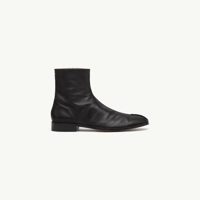 Mm6 Maison Margiela New Classic Stitch Ankle Boots In Black
