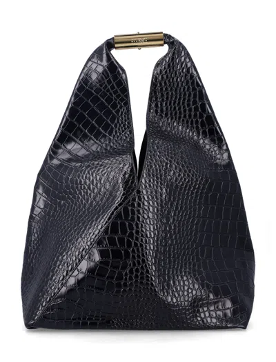 MM6 MAISON MARGIELA MM6 MAISON MARGIELA NEW JAPANESE BAG IN CROCODILE-EMBOSSED LEATHER