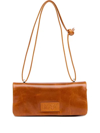 Mm6 Maison Margiela New Numeric Shoulder Bag In Brown