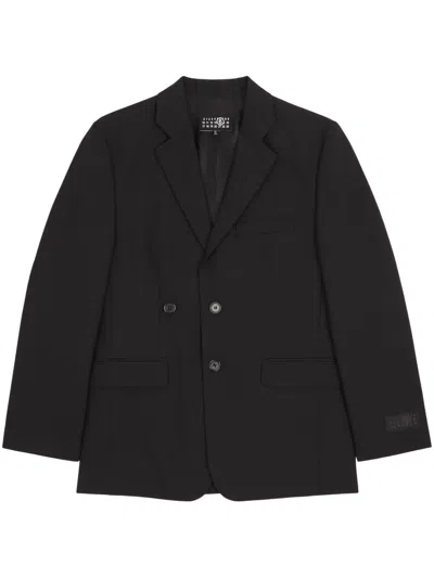 Mm6 Maison Margiela Notch-lapels Single-breasted Blazer In Black