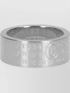 Mm6 Maison Margiela Silver Numeric Minimal Signature Ring