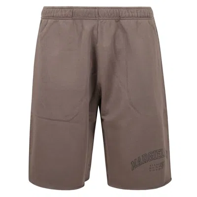 Mm6 Maison Margiela Number Motif Distressed Shorts