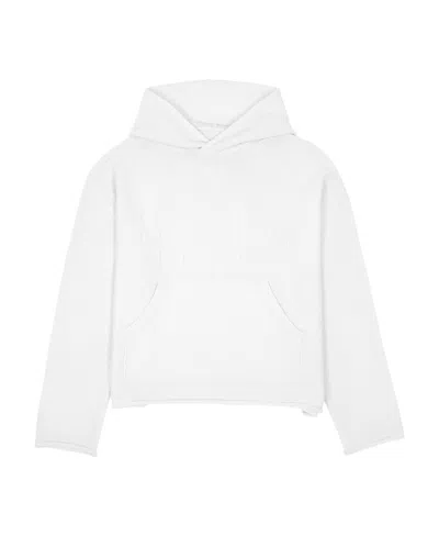 Mm6 Maison Margiela Number-motif Knitted Hoodie In White