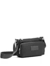 Mm6 Maison Margiela Number-patch Cross Body Bag In Black