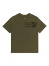 Mm6 Maison Margiela Number-print Cotton T-shirt In Green