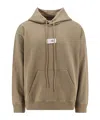 Mm6 Maison Margiela Numeric Logo Sweatshirt With Seven In Brown
