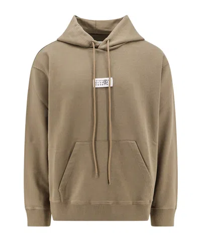 MM6 MAISON MARGIELA MM6 MAISON MARGIELA NUMERIC SIGNATURE PATCH DRAWSTRING HOODIE