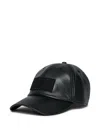 Mm6 Maison Margiela Numbers-appliqué Cap In Black