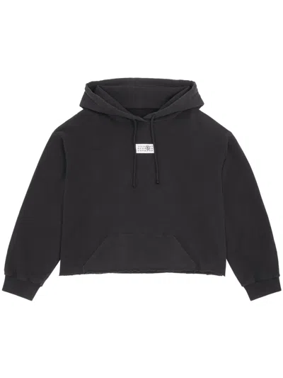 Mm6 Maison Margiela Numeric Hoodie In Black