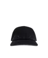 Mm6 Maison Margiela Mm6 By Maison Margiela Curved Brim Baseball Cap With Subtle Logo In Black