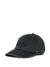Mm6 Maison Margiela Numbers Embroidered Cotton Cap In Black