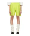 Mm6 Maison Margiela Numbers-embroidered Elasticated-waist Shorts In Multicolor