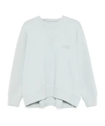 Mm6 Maison Margiela Numbers-embroidered Sweatshirt In White