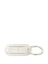 Mm6 Maison Margiela Numbers-engraved Keyring In Silver