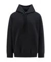 Mm6 Maison Margiela Oversize Cotton Blend Sweatshirt In Black