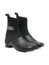 Mm6 Maison Margiela Back Pull Ankle Boots In Black