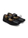 Mm6 Maison Margiela Anatomic Leather Ballerina Shoes In Black