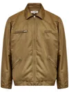 Mm6 Maison Margiela Numbers-motif Bomber Jacket In Brown