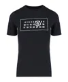 Mm6 Maison Margiela Numbers-motif Cotton T-shirt In Black
