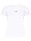 Mm6 Maison Margiela Mm6 By Maison Margiela Numeric Cotton Jersey T-shirt In White