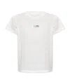 Mm6 Maison Margiela Numeric Cotton Jersey T-shirt In White