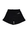 Mm6 Maison Margiela Numbers-motif Cotton Track Shorts In Black