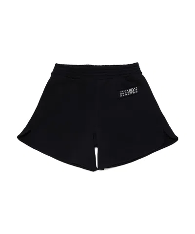 MM6 MAISON MARGIELA MM6 MAISON MARGIELA KIDS NUMERIC LOGO PATCH TRACK SHORTS