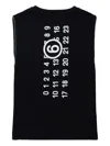 Mm6 Maison Margiela Numbers-motif Dress In Black