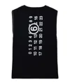 Mm6 Maison Margiela Numbers-motif Dress In Black