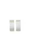 Mm6 Maison Margiela Numbers-motif Earrings In Silver