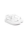 Mm6 Maison Margiela Numbers-motif Flatform Sandals In White